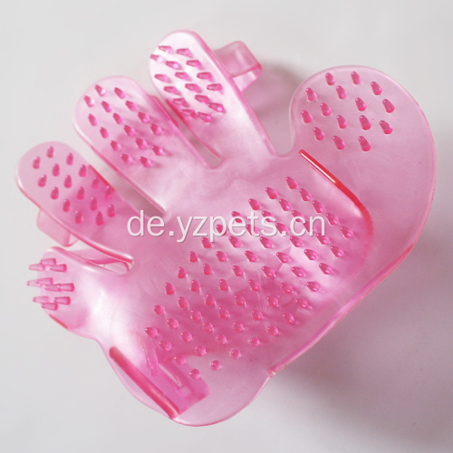 Hund Katze Silikon Pet Bath Grooming Brush Handschuh